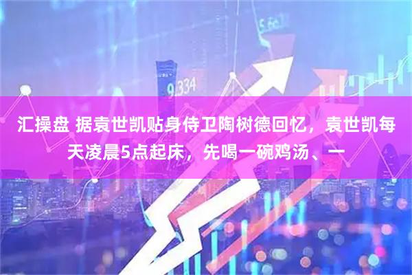 汇操盘 据袁世凯贴身侍卫陶树德回忆，袁世凯每天凌晨5点起床，先喝一碗鸡汤、一